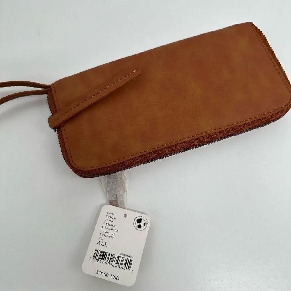 NWT Free People Vegan Leather Distressed Wallet - Picture 3 of 7